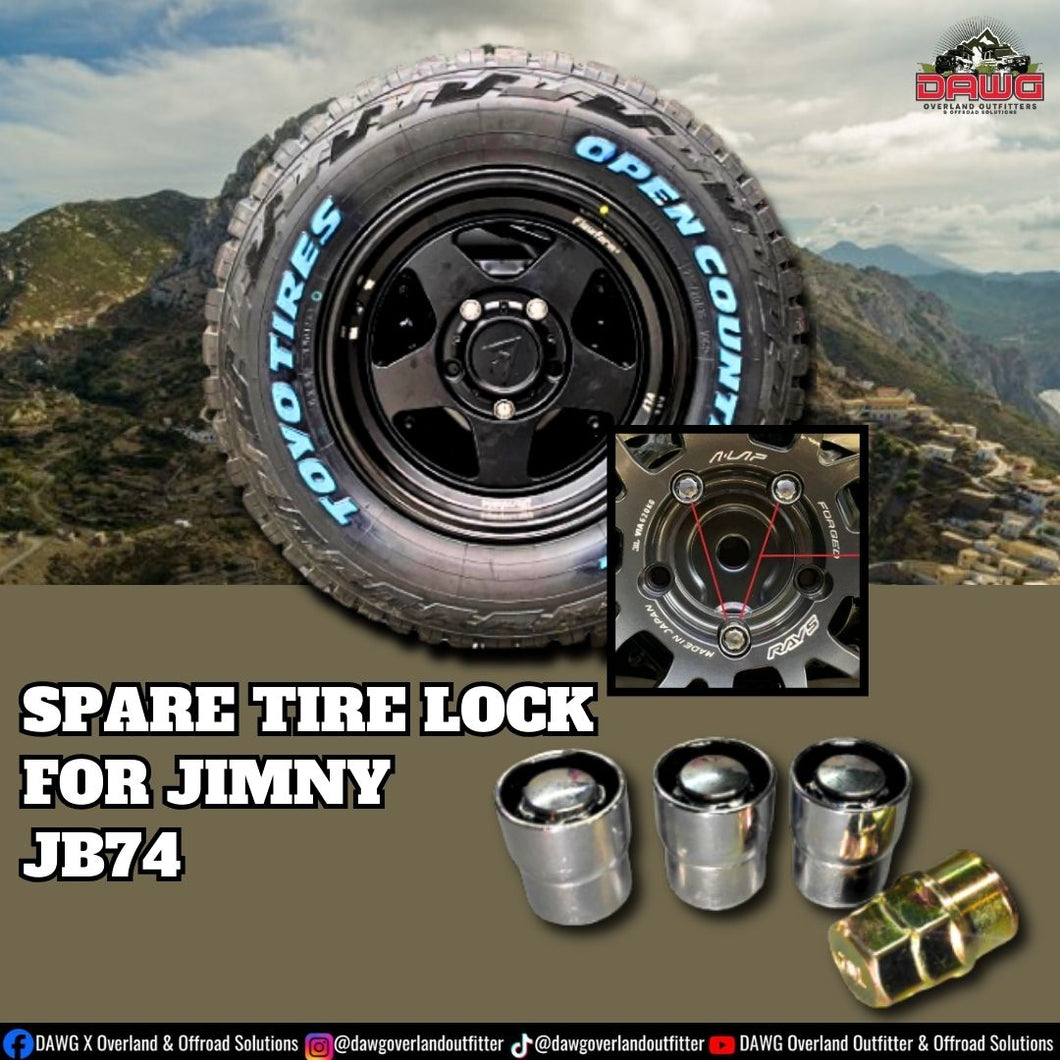 Spare Tire Lock 1.25mm Jimny - 3pcs