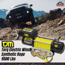 Load image into Gallery viewer, TJM Torq Electric Winch Synthetic Rope 9500 lbs.

