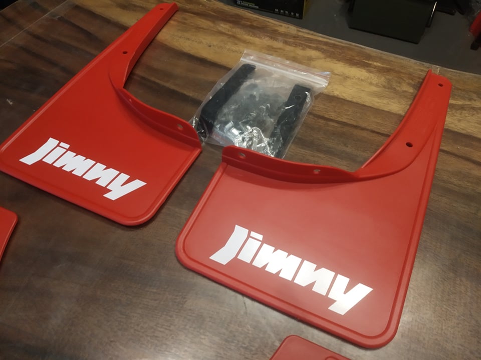 Suzuki Jimny Mudflaps Copy Red